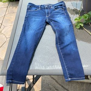 super stretch capri jeans by american eagle